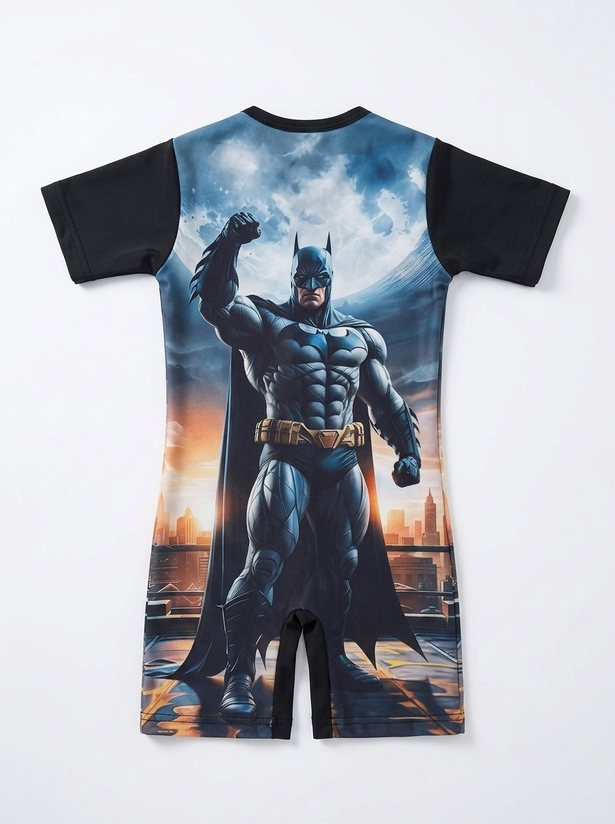 Batman Dark Knight swimsuit — silhouette front print